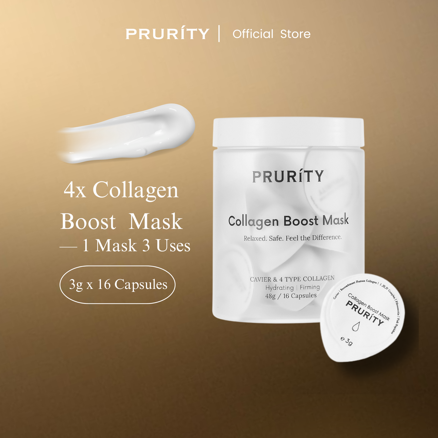 Prurity Collagen Boost Mask 胶原炮面膜