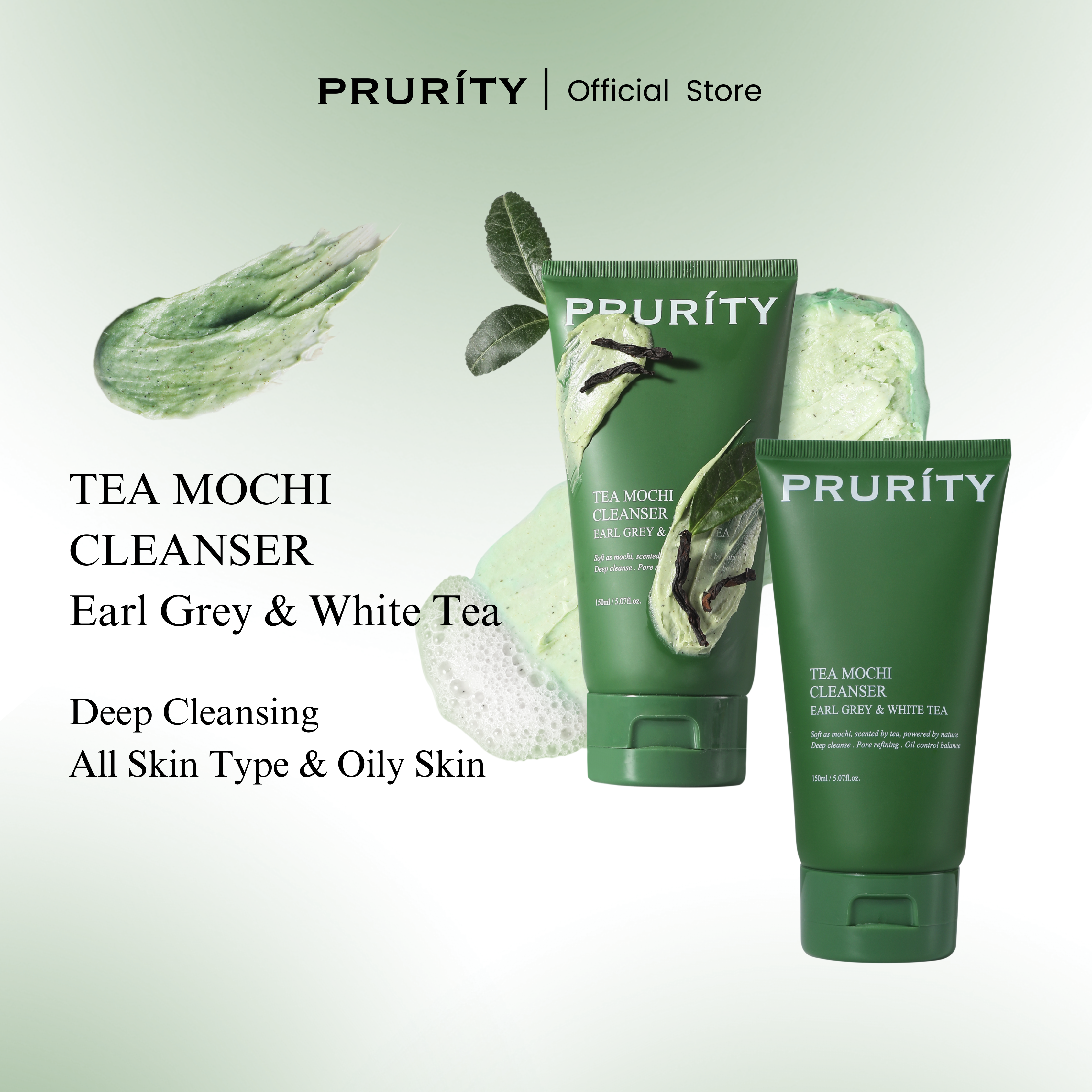 Earl Grey & White Tea Mochi Cleanser