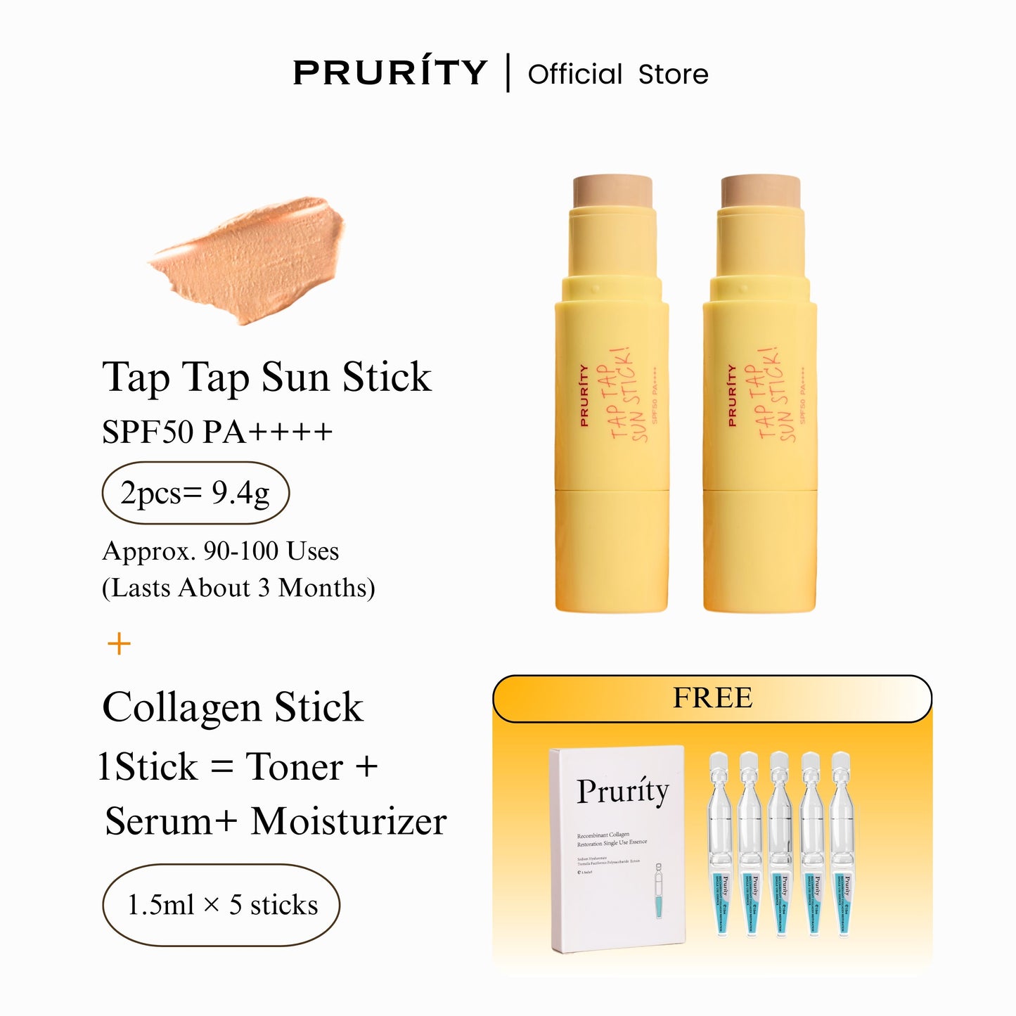 PRURÍTY Tap Tap Sun Stick 贴贴防晒棒