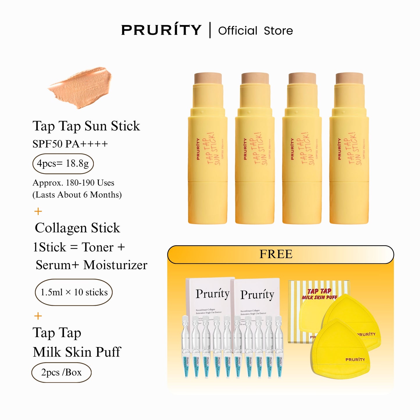 PRURÍTY Tap Tap Sun Stick 贴贴防晒棒