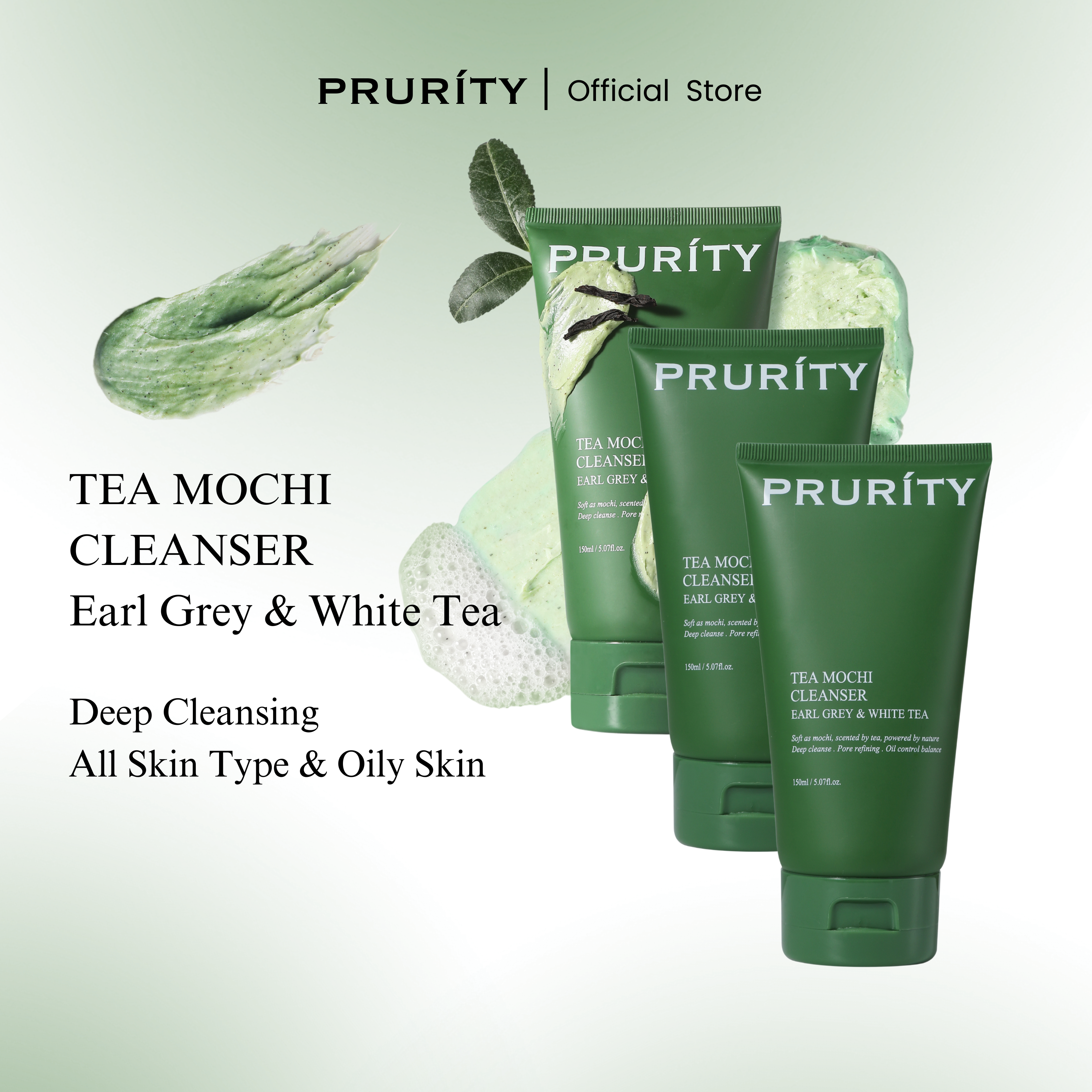 Earl Grey & White Tea Mochi Cleanser